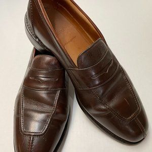 Allen Edmonds Glasgow Brown Leather Loafer Size 9D